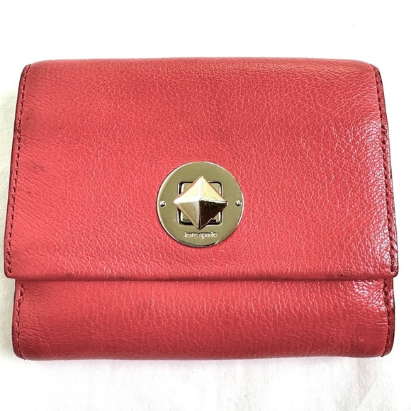 Handbags - KATE SPADE Turn Lock Leather Wallet